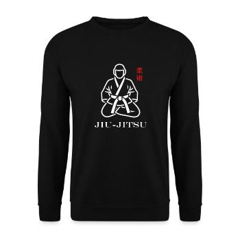 Jiu Jitsu - Unisex Pullover - Schwarz - Vorne - Alina (178cm) & Michal (187cm)