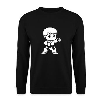Jiu Jitsu - Unisex Pullover - Schwarz - Vorne - Alina (178cm) & Michal (187cm)
