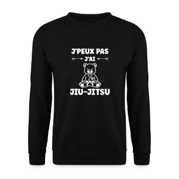 Jiu Jitsu - Unisex Pullover - Schwarz - Vorne - Alina (178cm) & Michal (187cm)