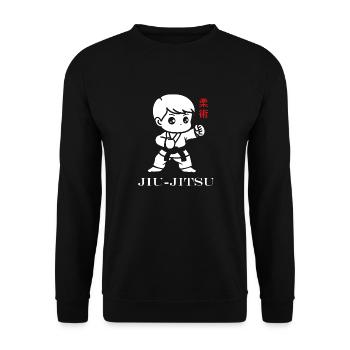 Jiu Jitsu - Unisex Pullover - Schwarz - Vorne - Alina (178cm) & Michal (187cm)