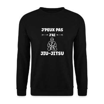 Jiu Jitsu - Unisex Pullover - Schwarz - Vorne - Alina (178cm) & Michal (187cm)
