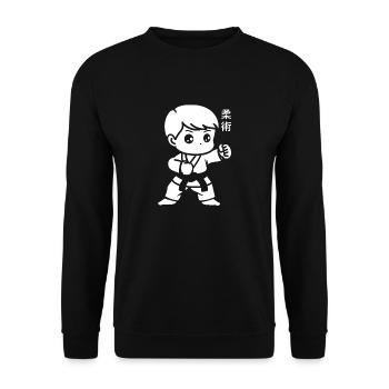 Jiu Jitsu - Unisex Pullover - Schwarz - Vorne - Alina (178cm) & Michal (187cm)