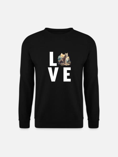 Lynx Luchse Luchs - Sweat-shirt Unisexe - noir