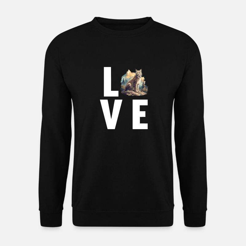 Lynx Luchse Luchs - Unisex Sweatshirt - black