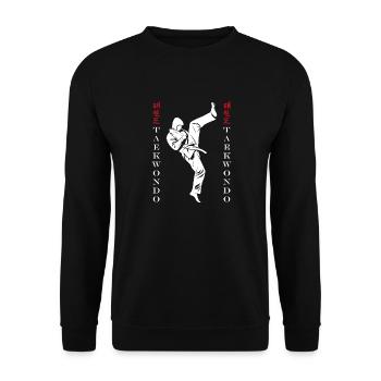 Taekwondo - Unisex Sweatshirt - black - Front - Alina (178cm) & Michal (187cm)
