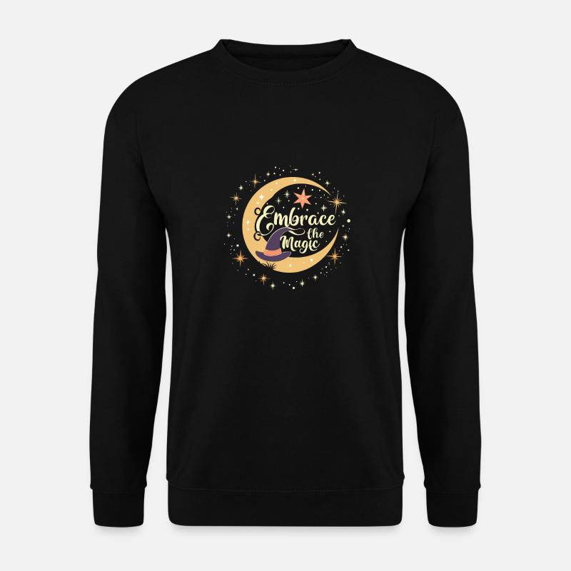 MYSTICAL MOON - Unisex Sweatshirt - black