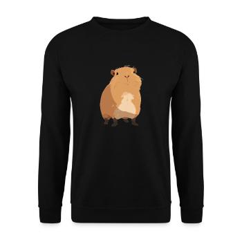 Capybaras Capybara - Unisex Pullover - Schwarz - Vorne - Alina (178cm) & Michal (187cm)