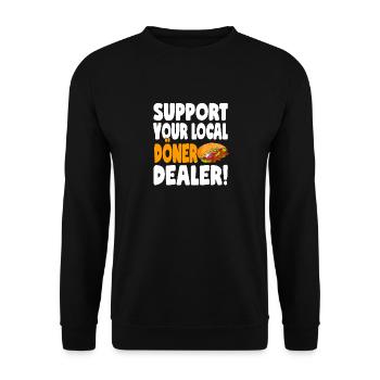 Doner Kebab, Kebab Skewer, Turkish Kebab Grill - Unisex Sweatshirt - black - Front - Alina (178cm) & Michal (187cm)
