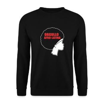 Afro Latina - Sweat-shirt Unisexe - noir - Devant - Alina (178cm) & Michal (187cm)