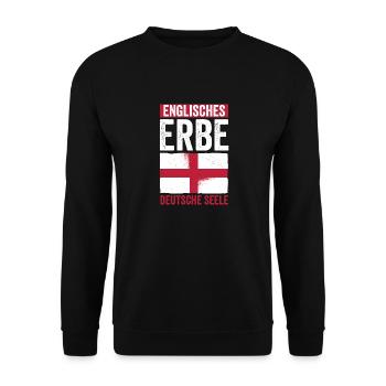 United Kingdom Germany England - Unisex Sweatshirt - black - Front - Alina (178cm) & Michal (187cm)
