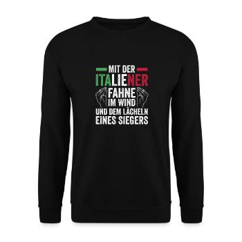 Italiener Italien - Unisex Pullover - Schwarz - Vorne - Alina (178cm) & Michal (187cm)