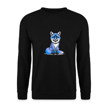 Fox Wisdom Wise Clever Foxes Clever Fairy Tale - Unisex Sweatshirt - black - Front - Alina (178cm) & Michal (187cm)