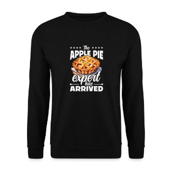 Apple pie expert thanksgiving applepie lover - Unisex Sweatshirt - black - Front - Alina (178cm) & Michal (187cm)