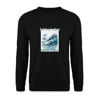 Jeffrey's Bay Surfing Adventure Jeffreys Bay - Unisex Sweatshirt - black - Front - Alina (178cm) & Michal (187cm)
