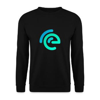 Digital Pulse - The Emblem of Connectivity - Unisex Pullover - Schwarz - Vorne - Alina (178cm) & Michal (187cm)