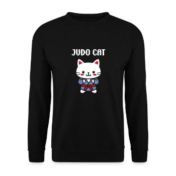 judo - Unisex Sweatshirt - black - Front - Alina (178cm) & Michal (187cm)