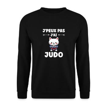 Judo - Unisex Pullover - Schwarz - Vorne - Alina (178cm) & Michal (187cm)