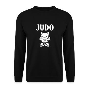 Judo - Unisex Pullover - Schwarz - Vorne - Alina (178cm) & Michal (187cm)