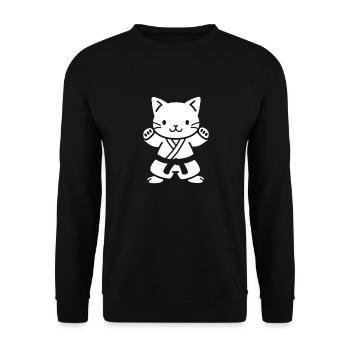 Judo - Unisex Pullover - Schwarz - Vorne - Alina (178cm) & Michal (187cm)