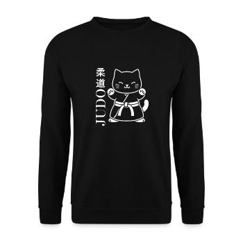 Judo - Unisex Pullover - Schwarz - Vorne - Alina (178cm) & Michal (187cm)
