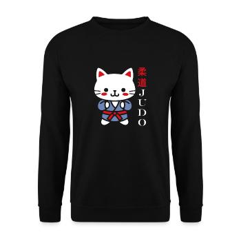 Judo - Unisex Pullover - Schwarz - Vorne - Alina (178cm) & Michal (187cm)