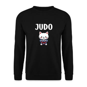 Judo - Unisex Pullover - Schwarz - Vorne - Alina (178cm) & Michal (187cm)