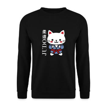 Judo - Unisex Pullover - Schwarz - Vorne - Alina (178cm) & Michal (187cm)