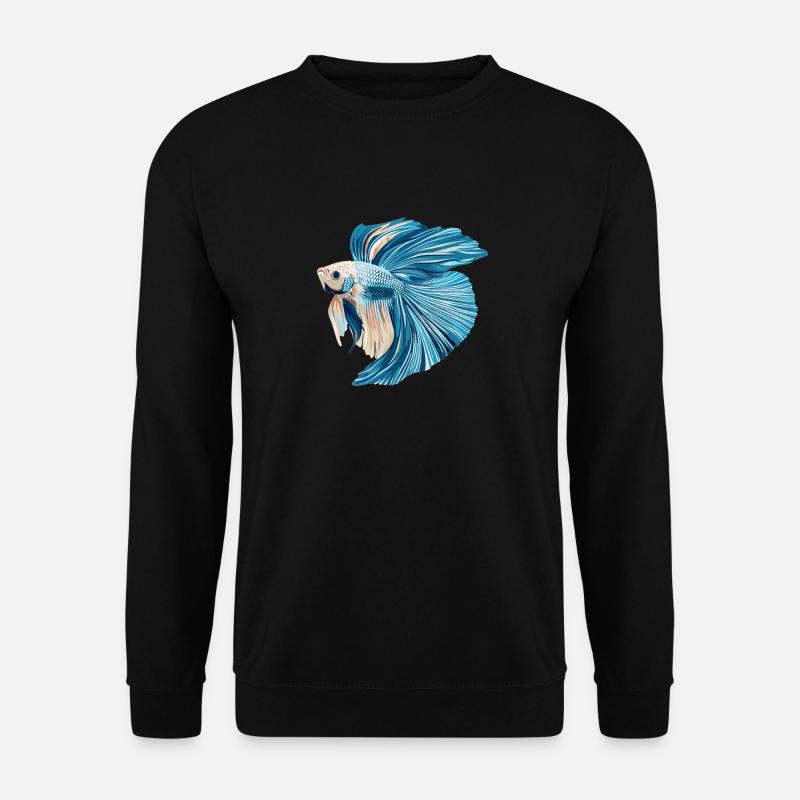 Bettas Betta Poisson Betta - Sweat-shirt Unisexe - noir