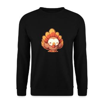 Turkey Truthähne Truthahn - Unisex Pullover - Schwarz - Vorne - Alina (178cm) & Michal (187cm)