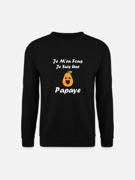 papaye - Sweat-shirt Unisexe - noir