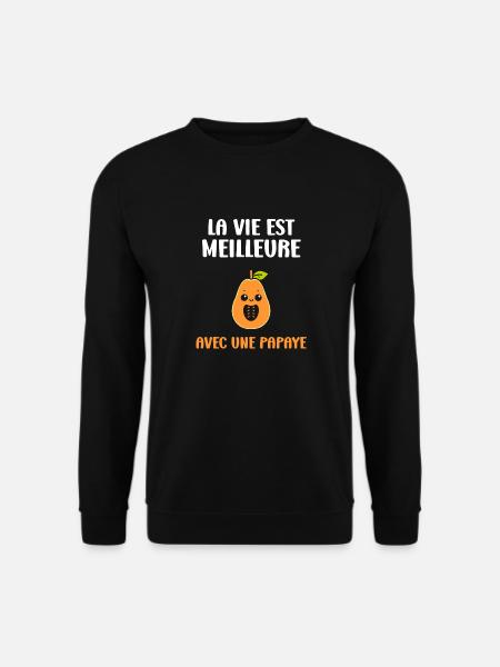 papaye - Sweat-shirt Unisexe - noir