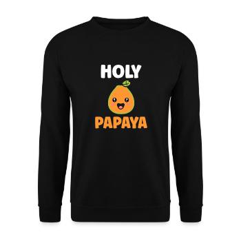 Papaya - Unisex Sweatshirt - black - Front - Alina (178cm) & Michal (187cm)