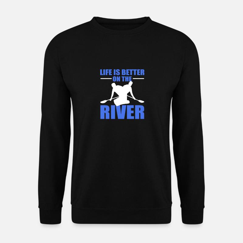 Kayaking Kayaking Canoeing Canoeing - Unisex Sweatshirt - black