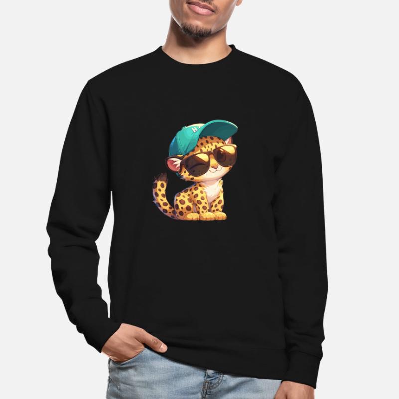 Léopard léopard Sweat-shirt Unisexe