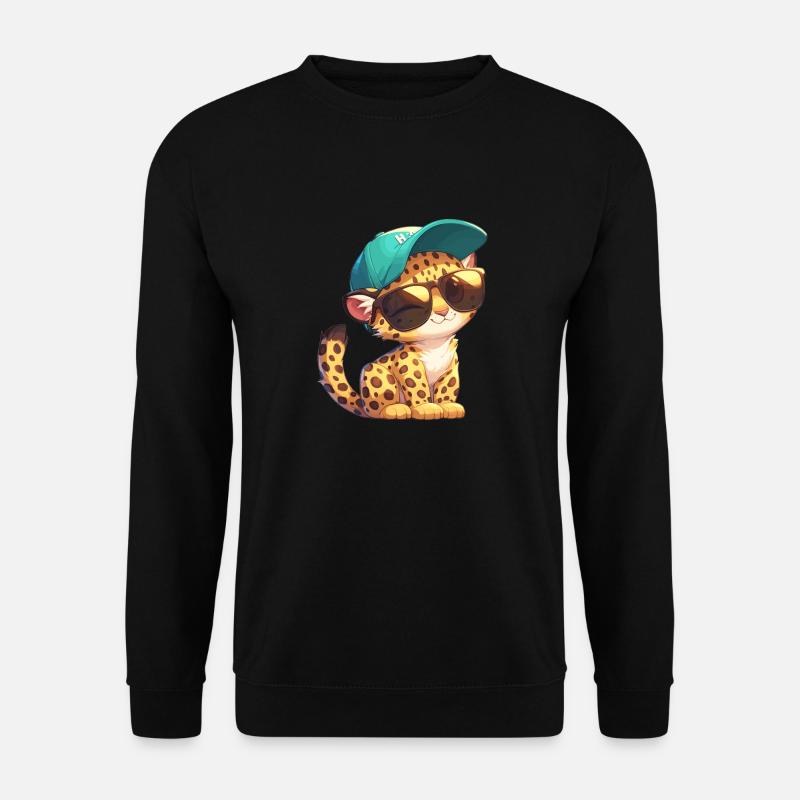 Leoparden Leopard - Unisex Pullover - Schwarz