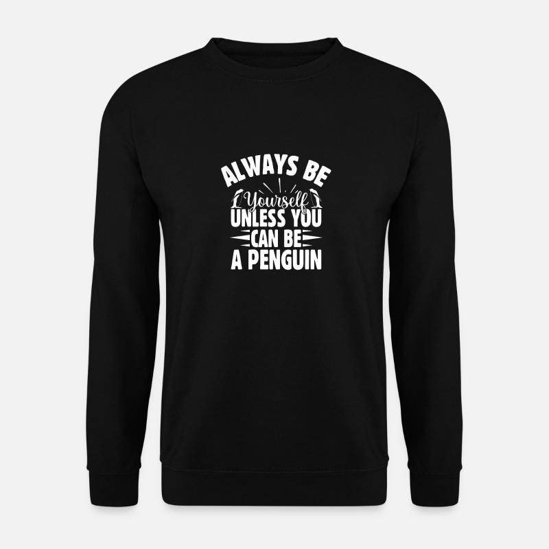 Pingouin - Sweat-shirt Unisexe - noir