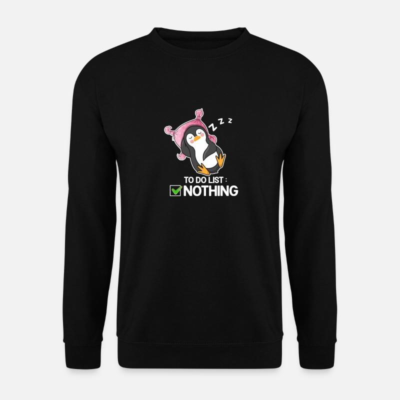 Pingouin - Sweat-shirt Unisexe - noir