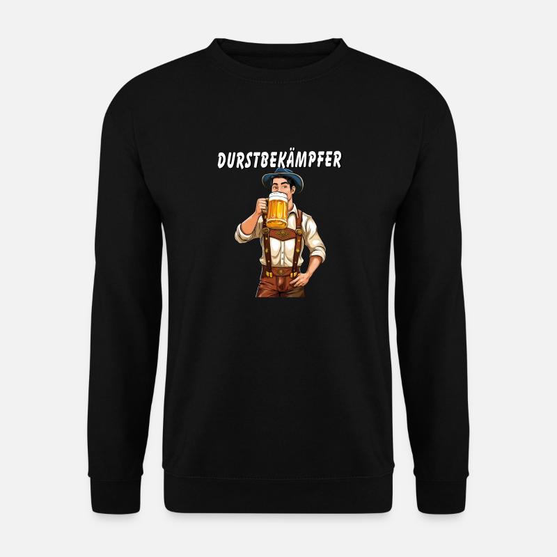 MANN Bier DURSTBEKÄMPFER - Unisex Pullover - Schwarz