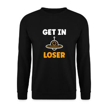 flying saucer - Unisex Sweatshirt - black - Front - Alina (178cm) & Michal (187cm)