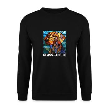 Stained Glass Artist Stained Glass Art - Unisex Sweatshirt - black - Front - Alina (178cm) & Michal (187cm)
