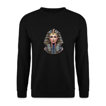 Könige Ägypten König Ägyptisch Pharao - Unisex Pullover - Schwarz - Vorne - Alina (178cm) & Michal (187cm)