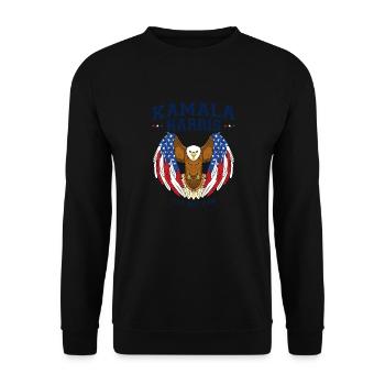 Kamala 2024 - Kamala Harris 2024 For President - Unisex Sweatshirt - black - Front - Alina (178cm) & Michal (187cm)