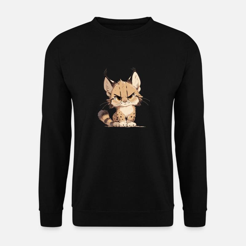 Lynx Luchse Luchs - Unisex Pullover - Schwarz