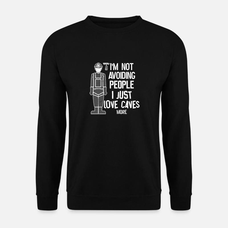 Höhlenforschung - Unisex Pullover - Schwarz