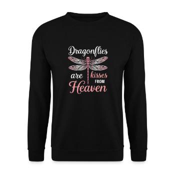 Libelle Libellen Insekten Natur - Unisex Pullover - Schwarz - Vorne - Alina (178cm) & Michal (187cm)