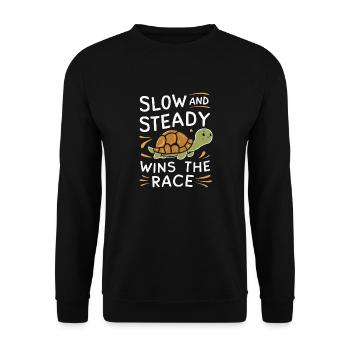 Turtle Sea Turtle Turtle Animal - Unisex Sweatshirt - black - Front - Alina (178cm) & Michal (187cm)