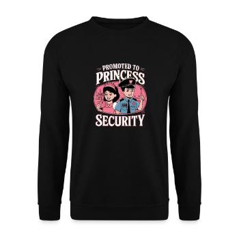 Husband of the gods - daddy jokes - Unisex Sweatshirt - black - Front - Alina (178cm) & Michal (187cm)