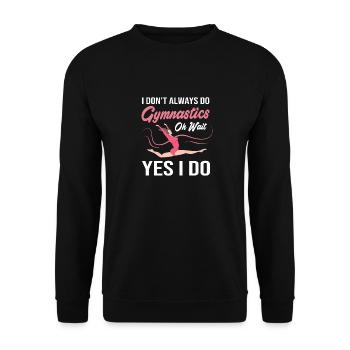 Athletics - Unisex Sweatshirt - black - Front - Alina (178cm) & Michal (187cm)