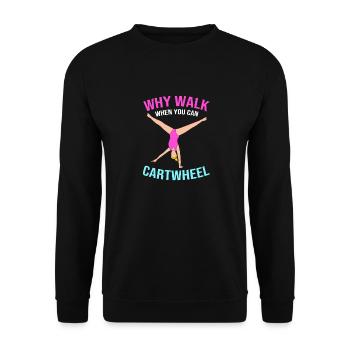 Gymnastics - Unisex Sweatshirt - black - Front - Alina (178cm) & Michal (187cm)