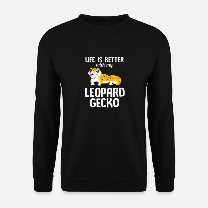 Leopard Gecko - Unisex Pullover - Schwarz